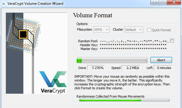 VeraCrypt开源磁盘安全加密软件