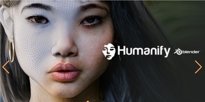 Humanify：Blender插件一键生成高度逼真的人类模型